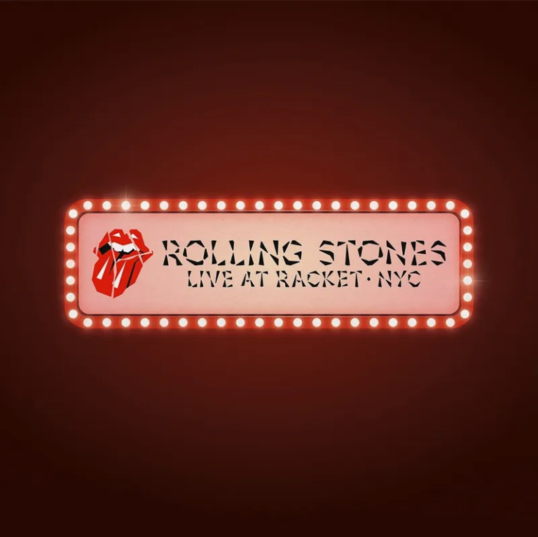 Neonreclame van Rolling Stones concert in NYC.