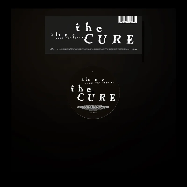 Albumhoes van The Cure met titelsong Alone.