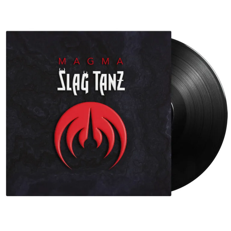 Magma: Slag Tanz albumhoes met rode cirkel.