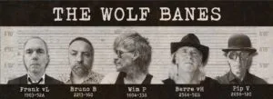 The Wolf Banes bandleden voor meetlat